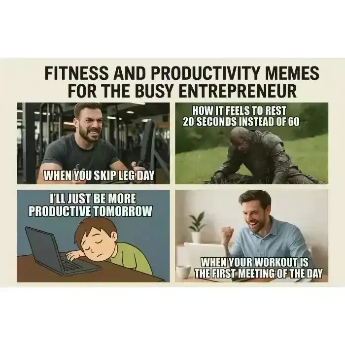 Fitness and Productivity Memes for the Busy Entrepreneur
