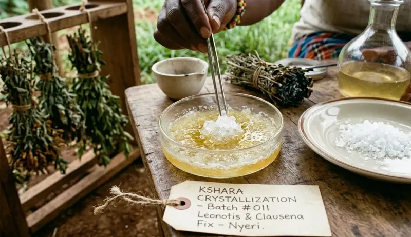 Advanced Synthesis: Herbal Salts (Kshara)