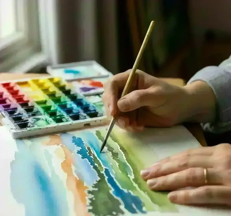 Painting Using Watercolour
