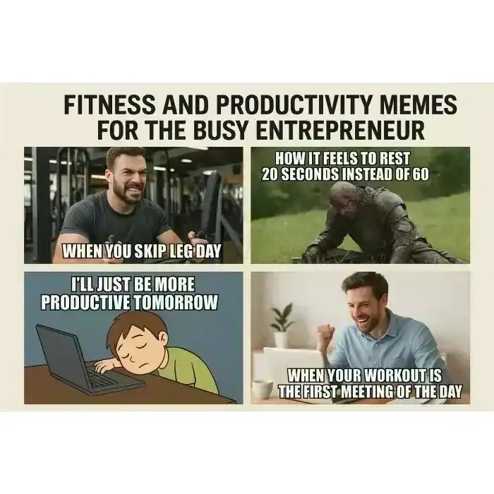 Fitness and Productivity Memes for the Busy Entrepreneur
