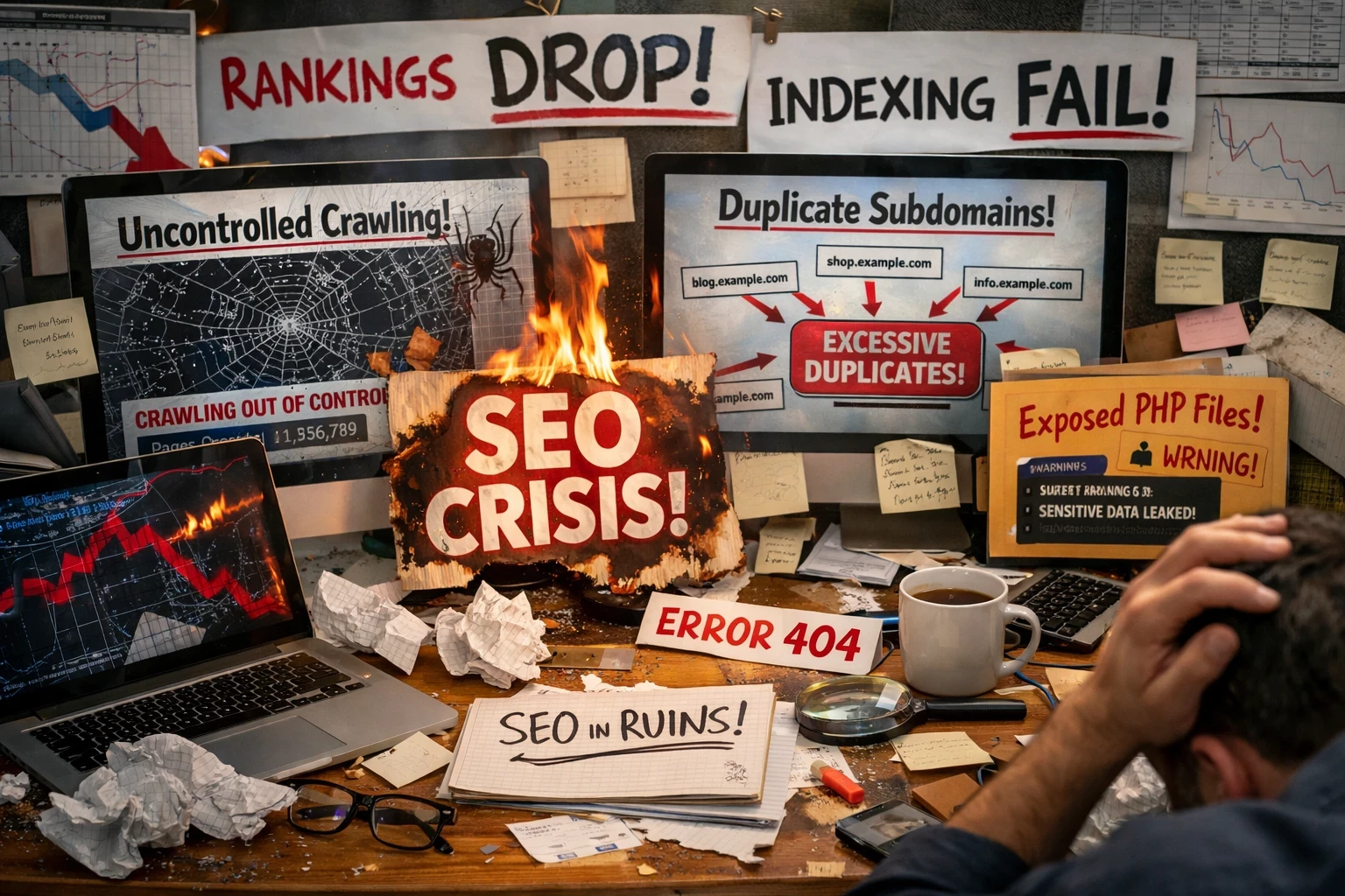 How Uncontrolled Crawling  PHP Files Can Destroy Indexing, Rankings, and SEO Performance